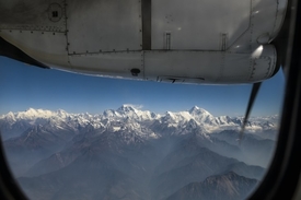 Panoramic Flight Over the Himalayas